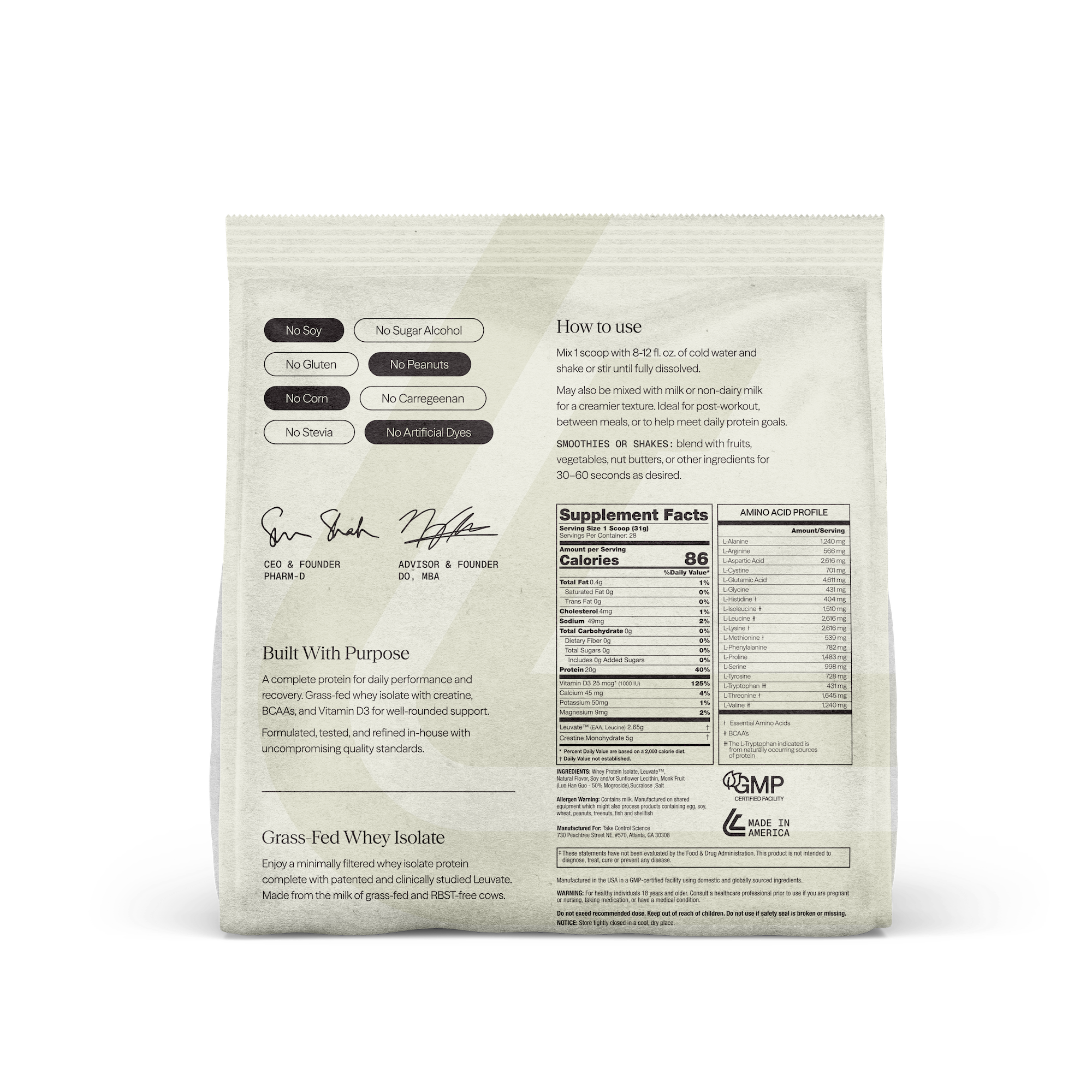 Protein Control Vanilla